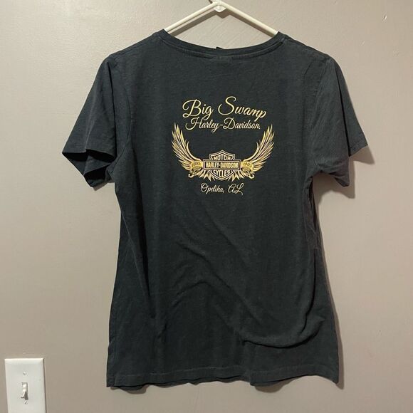 Harley Davidson short sleeve vneck - Picture 5 of 6